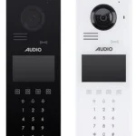 audio 3006 3007 siyah ve beyaz renk seçenekleri ile kameralı dokunmatik butonlu zil paneli